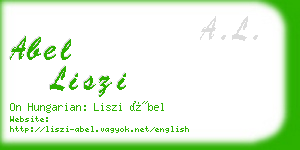 abel liszi business card